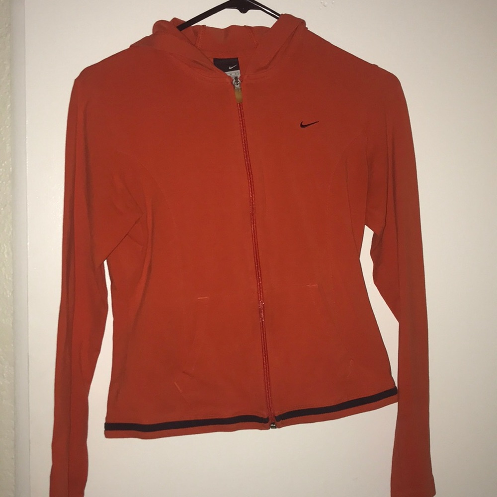 Orange Nike Zip Up